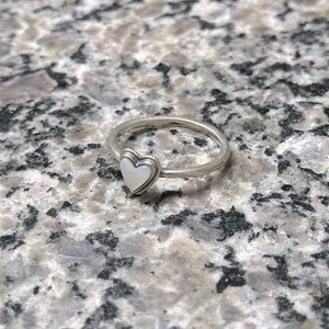 James Avery Sweetheart gemstone ring - Sterling and mother of pearl size 10